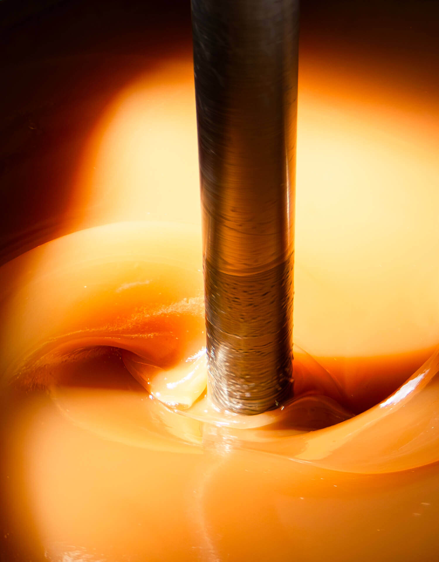 Mixing of an orange coating