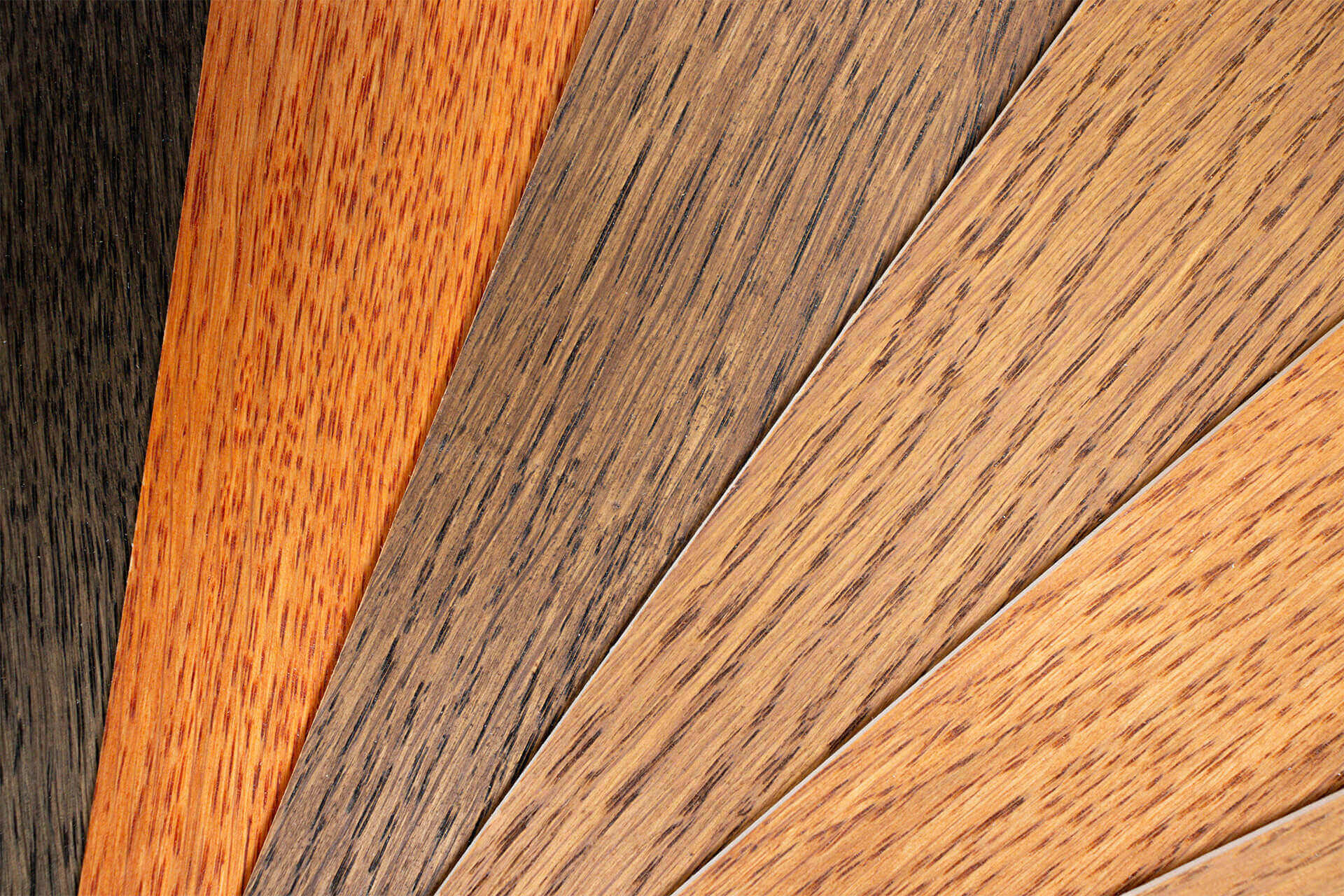Tavole di legno verniciate di diversi colori
