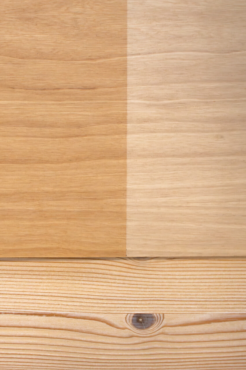 Ante di legno trattate con isolanti al solvente per mobili