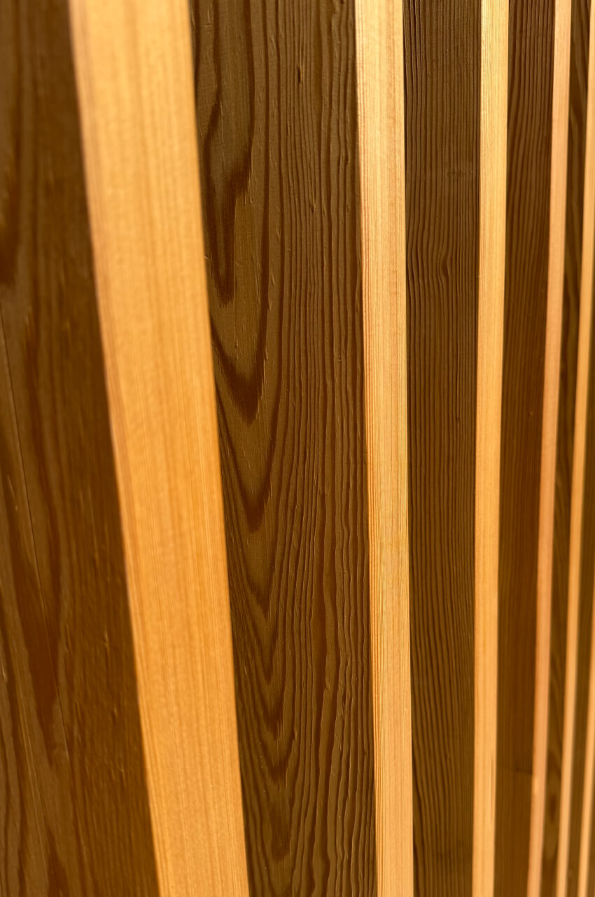 Wooden boards for window frames coated with transparent solvent-based oils