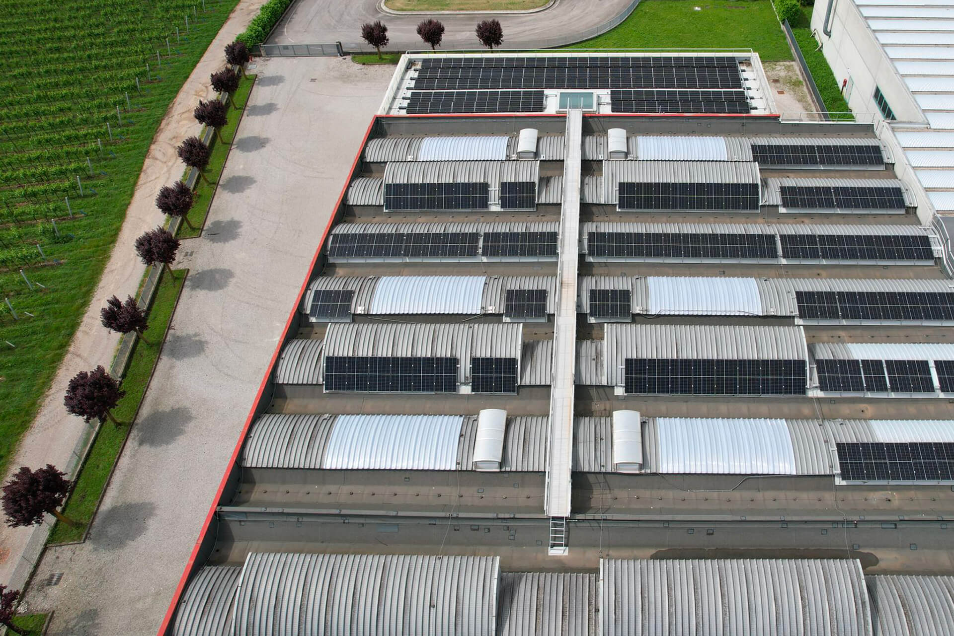 Aerial view of the Eureka Colour plant